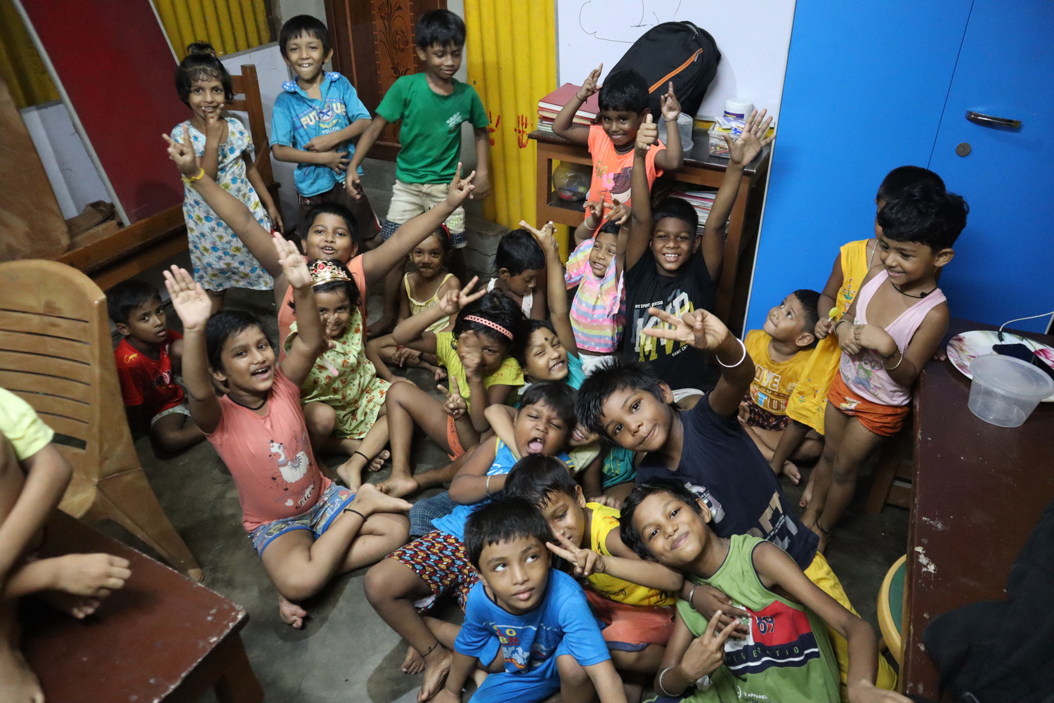 Volunteer teaching in Educare